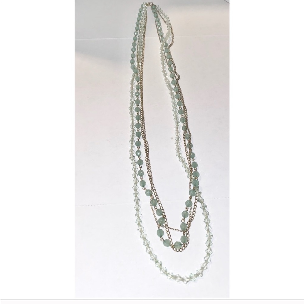 Gold & Green Layered Necklace